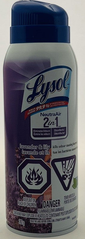 LYSOL AIR FRESHENER 2IN1 LAVENDER 283G