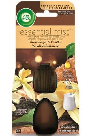 AIR WICK ESSENTIAL MIST FRAGRANCE OIL DIFFUSER REFILL, VANILLA & PINK PAPAYA 20ML