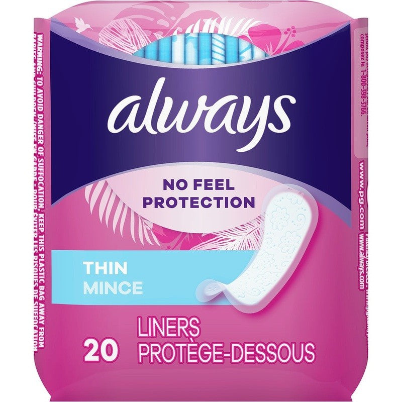 Always Thin Liners 20Ct