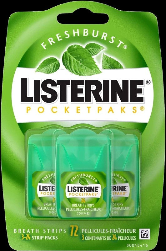 Listerine Pocketpaks Freshburst Breath Strips 72C