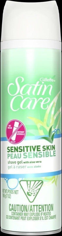 Gillette Satin Care Sensitive Skin Shave Gel 198G