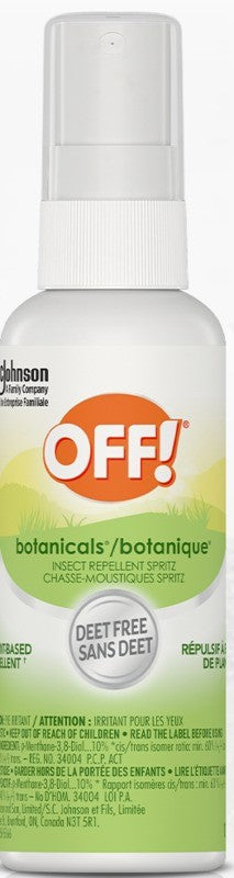 OFF REPELLENTS BOTANICALS PUMP SPRAY DEET FREE 59ML