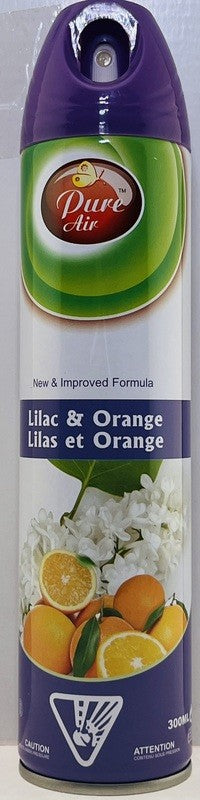 PURE AIR AIRFRESHNER LILAC AND ORANGE 300ML