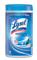LYSOL DISINFECTING WIPES SPRING WATERFALL 75 ct
