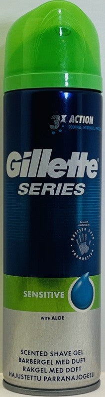 GILLETTE SHAVING GEL SENSITIVE ALOE VERA 200ML