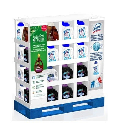 MULTI BRANDS LAUNDERY DETERGENT DISPLAY BOTANICAL 1.5L LYSOL 2.7L WOOLITE 2.96L HPLT