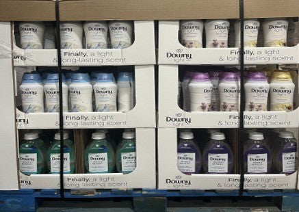 DOWNY LIGHT SCENT BOOSTER & RINSE MIXED DISPLAY