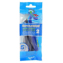 SUPER-Z LONG HANDLE RAZOR BLUE 5PK