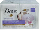 DOVE BAR 4PK SOAP RELAXING WITH COCONUT MILK AND JASMINE