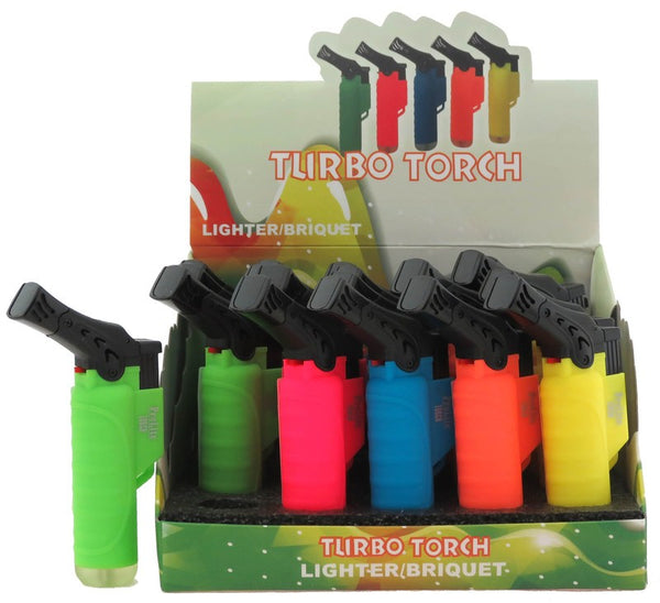 K-LIGHT TURBO TORCH NEON LIGHTER DISPLAY 20PK
