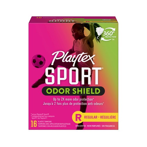 PLAYTEX SPORT ODOR SHIELD REGULAR 16PK