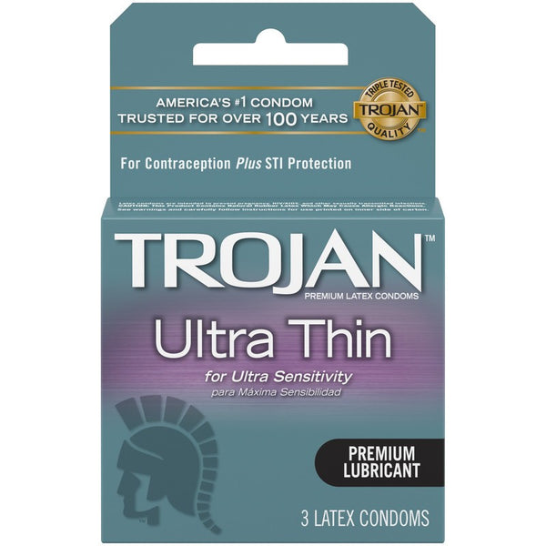 TROJAN CONDOM LUBRICANT ULTRA THIN X 3PK