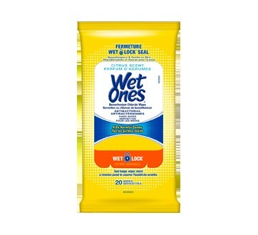 WET ONES WIPES CITRUS ANTIBACTERIAL TRAVEL PACK 20'S