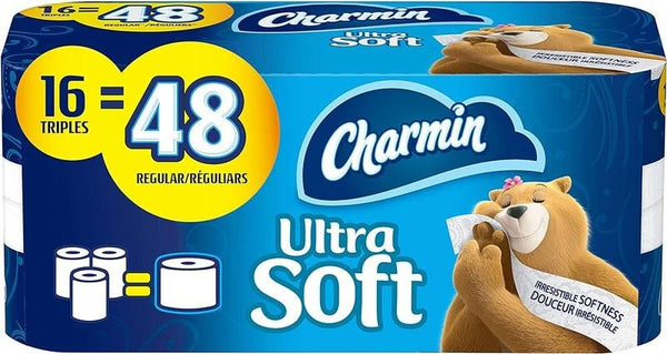 CHARMIN ULTRA SOFT TOILET PAPER 16=48