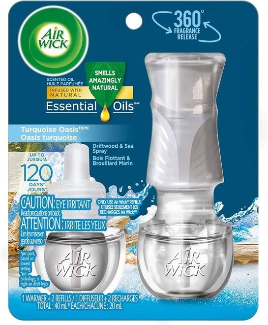 AIR WICK SCENTED OIL - Kit - 1+2 Turquoise Oasis 3/(2x20) mL
