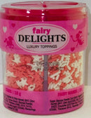 RITSH FAIRY DELIGHTS TOPPING FAIRY WANDS 19G HEARTS 18G FAIRYDUST 27G & STARS 18G