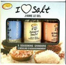 RITSH SPICE 3 SEASONING GRINDERS SMOKED SALT 100G DESSERT SALT 100G HIMALAYAN PINK SALT 100G