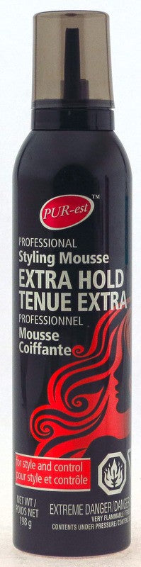 PUREST HAIR STYLING MOUSSE EXTRA HOLD PROFESSIONAL 198G X 12