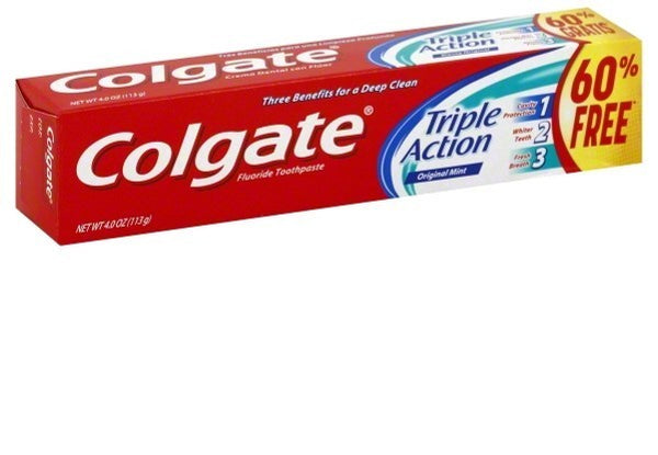 COLGATE TRIPLE ACTION THREE BENEFITS FOR DEEP CLEAN 113g