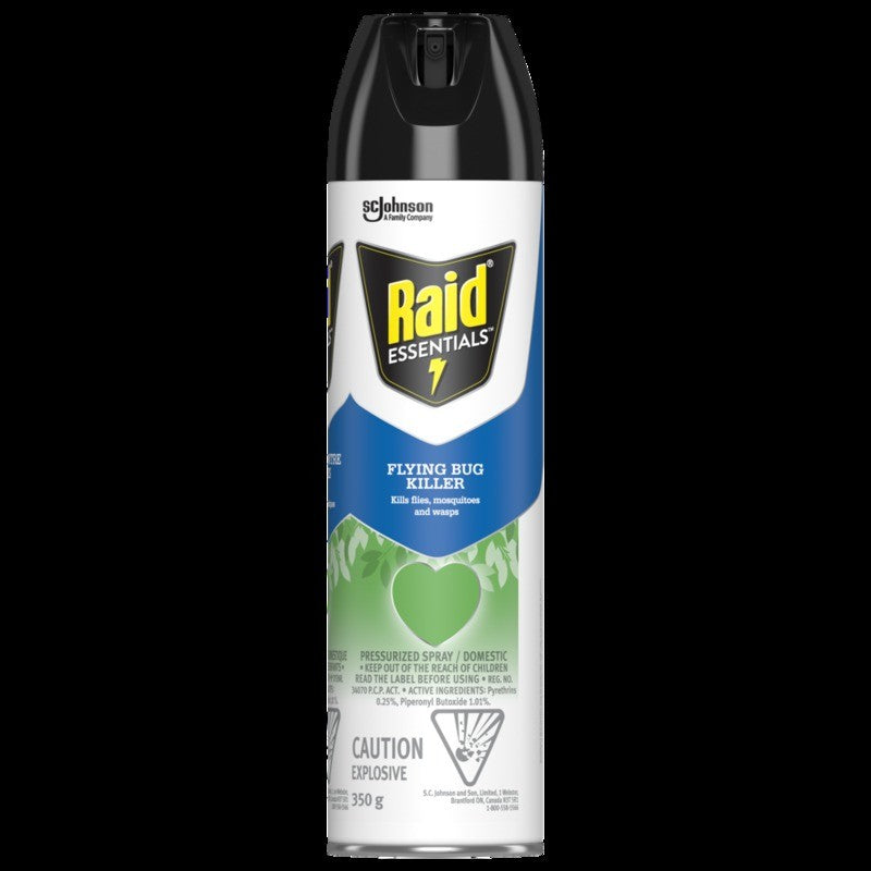 RAID ESSENTIALS FLYING INSECT KILLER 350G X 12