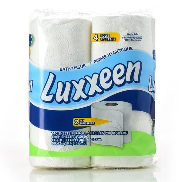 LUXXEEN BATHROOM TISSUE 8 ROLLS 253 SHEETS