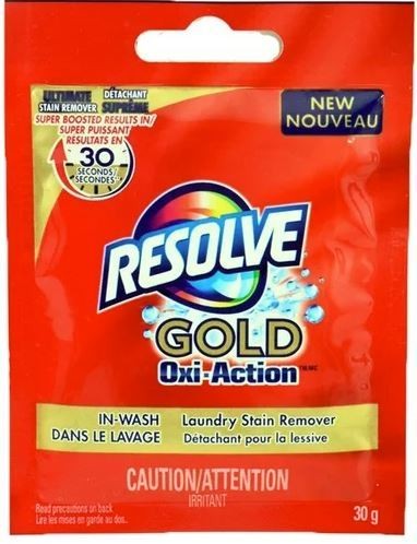 RESOLVE GOLD LAUNDRY STAIN REMOVER 2PK 30G