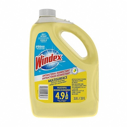 Windex Multisurface Antibacterial Disinfectant Cleaner Refill 3.8L