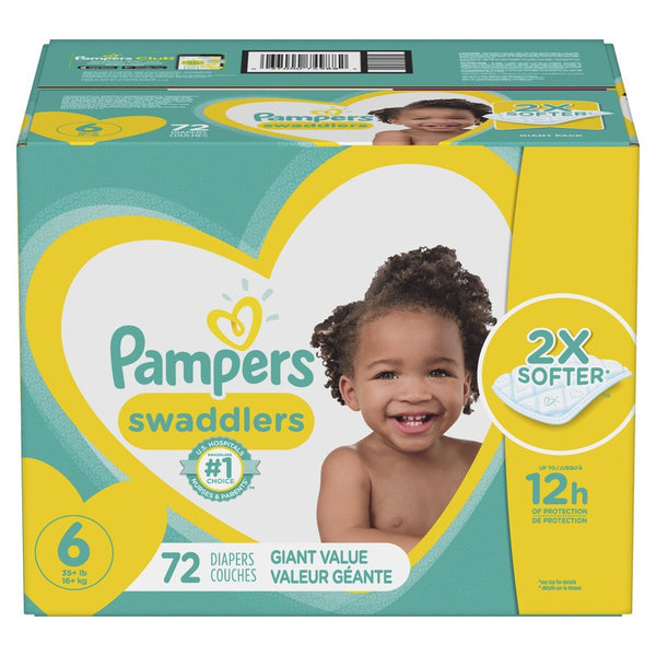 Pampers Swaddlers Diapers Size 6 72 Count