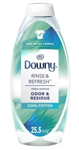 Downy RINSE & REFRESH Laundry Odor Remover and Fabric Softener, Cool Cotton, HE Compatible, 70 Loads, 754ML