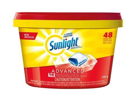 Sunlight Laundry Sunlight Advanced Dishwasher Detergent, 48 Count