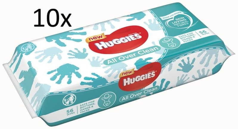 HUGGIES BABY WIPES ALL OVER CLEAN 56CT