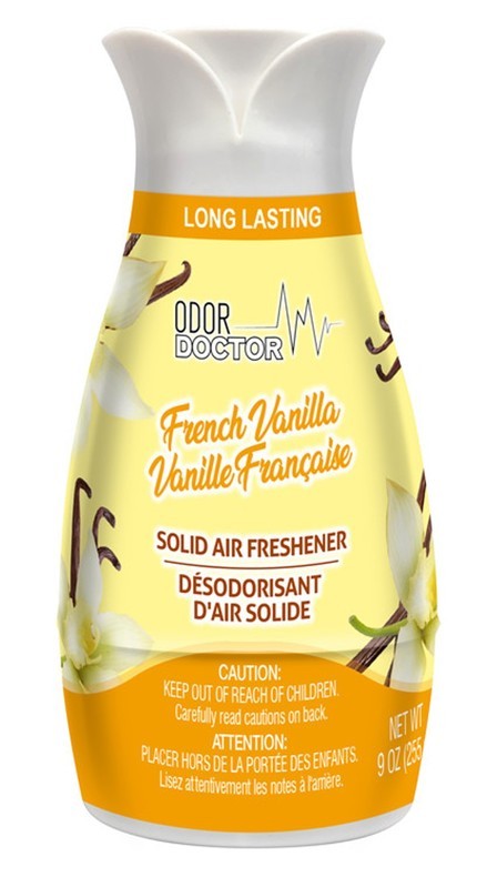 ODOR DOCTOR SOLID AIR FRESHENER CONE FRENCH VANILLA 250G