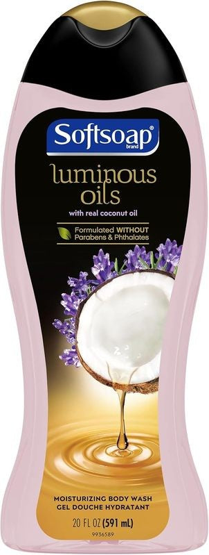 SOFT SOAP BODY WASH LUMINOUS OILS COCONUT OIL & LAVENDER 591ML