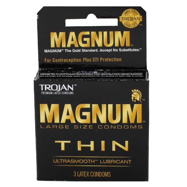 TROJAN 3CT MAGNUM THIN ULTRA SMOOTH/48 ()