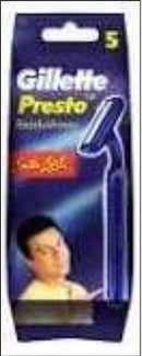 GILLETTE PRESTO DISPOSABLE RAZOR 5PK