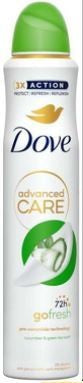 DOVE BODY SPRAY ANTI-PERSPIRANT SPRAY GO FRESH CUCUMBER 200ML