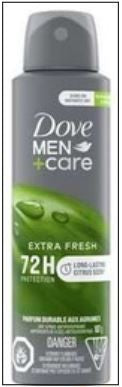DOVE BODY SPRAY ANTI-PERSPIRANT EXTRA FRESH MEN 200 ML