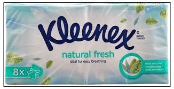 KLEENEX NATURAL FRESH 8PC