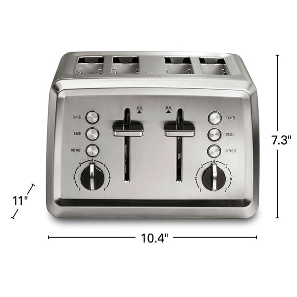 Hamilton Beach 24794C 4 Slice Toaster with Extra-Wide Slots Stainless Steel