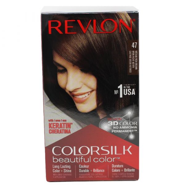 REVLON COLORSILK #47 MEDIUM RICH BROWN/12 ()