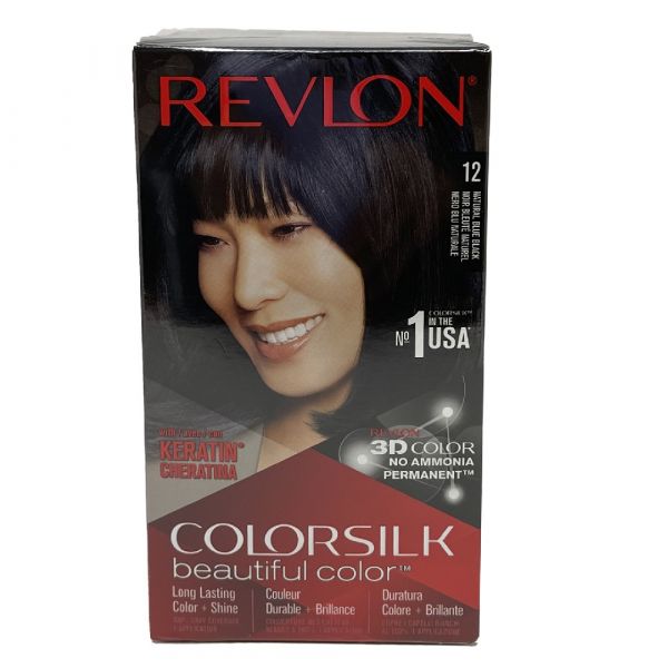 REVLON COLORSILK #12 NATURAL BLUE BLACK/12 ()