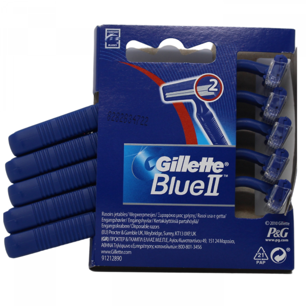 GILLETTE BLUE II 5CT DISPOSABLE RZR/20X6 ()