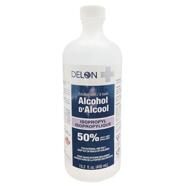 DELON 50% RUBBING ALCOHOL 450ML (B) /12 ()