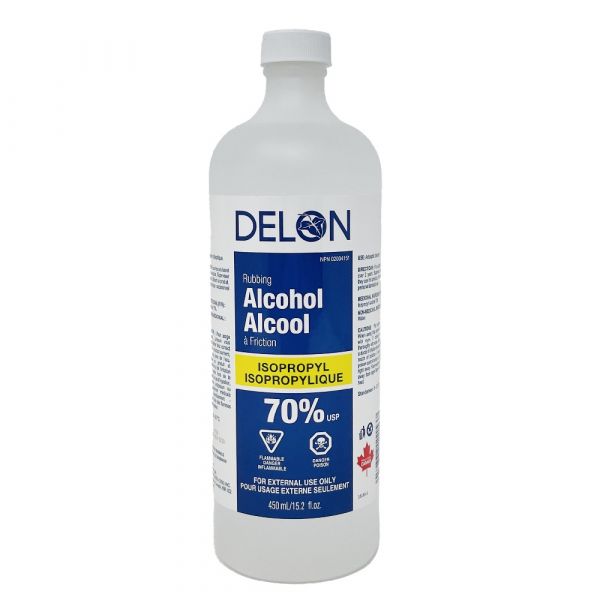 DELON 70% RUBBING ALCOHOL 450ML (B) /12 ()