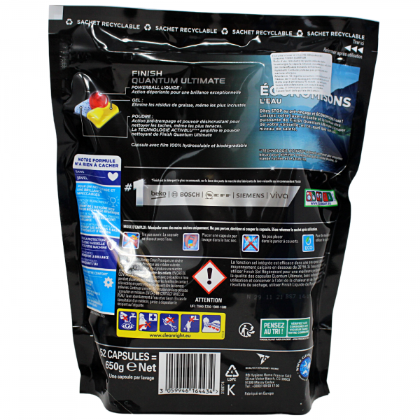 FINISH D/W TABS 52CT QUANTUM ULTIMATE LEMON (B) /6 ()