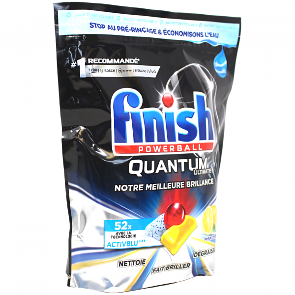 Finish D/W Tabs 52ct Quantum Ultimate Lemon (B) /6