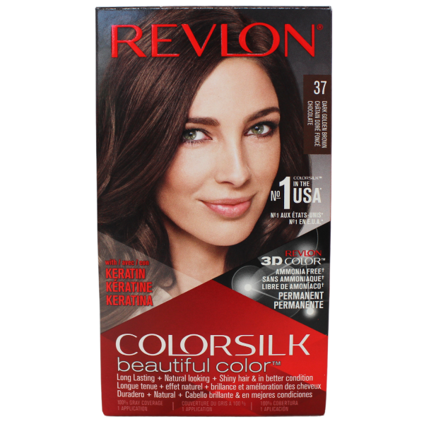 REVLON COLORSILK #37 DARK GOLDEN BROWN/12 ()