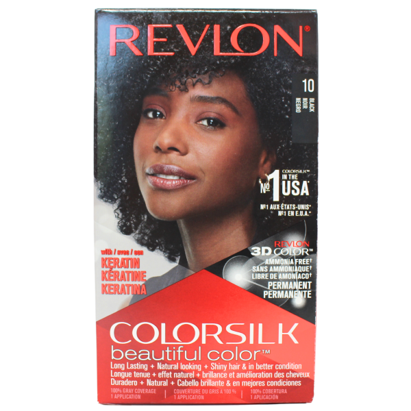 REVLON COLORSILK #10 BLACK/12 ()