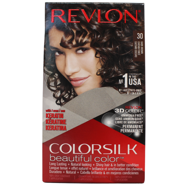 REVLON COLORSILK #30 DARK BROWN/12 ()