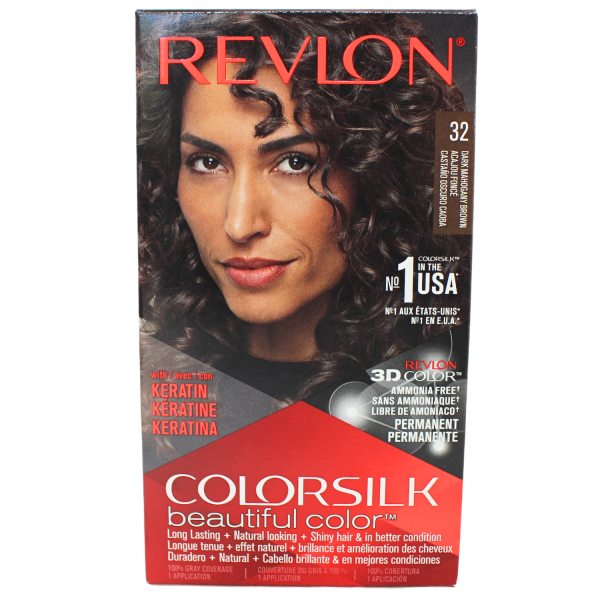 REVLON COLORSILK #32 MAHOGANY BROWN/12 ()